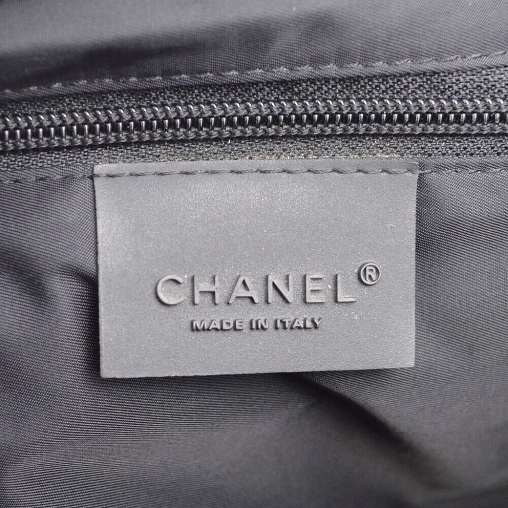Chanel Black Felt Nylon Sport Line 2way Handbag 182873 - Picture 6 of 7
